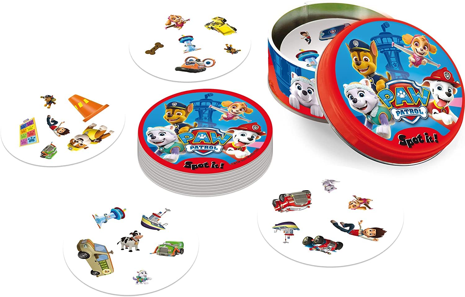 Zygomatic Spot It! Paw Patrol Card Game | Matching Game | Fun Kids Game for Family Game Night | Travel Game for Kids | Great Gift for Kids | Ages 4+ | 2-5 Players | Avg. Playtime 10 Mins | Made