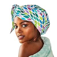 Adjustable Shower Cap, Prevents Breakage and Preserves Style, Extra Space for Extra Voluminous Hair, Adjustable Straps, More Security and Comfort, Machine Washable, Green