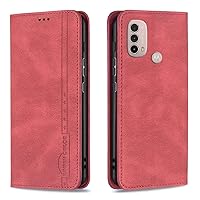 Flip Case for Motorola Moto E40/E30,Premium Leather Wallet Kickstand Case,Magnetic Closure Case Cover with RFID Blocking