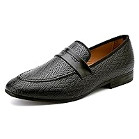 Meijiana Men's Fashion Classic Loafers Luxury Loafer Shoes and Weeding Dress Shoes for Men