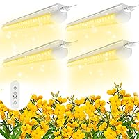 SHOPLED LED Grow Light 2FT, 20W Full Spectrum, Grow Lights for Seed Starting, Seedlings, Sunlight Replacement, Plant Lights for Indoor Plants, 4-Pack