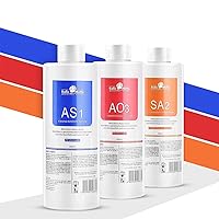 Elitzia AS1 SA2 AO3 Aqua Peeling Solution Skin Care Aquapeel Serum For Hydro Facial Dermabrasion Machine Cleansing And Moisturizing 400ml/14.1Fl.oz Set Of 3 Bottles ETAS0123