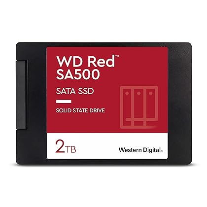 Western Digital 2TB WD Red SA500 NAS 3D NAND Internal SSD Solid State Drive - SATA III 6 Gb/s, 2.5