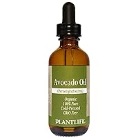 Plantlife Avocado Carrier Oil - Cold Pressed, Non-GMO, and Gluten Free Carrier Oils - for Skin, Hair, and Personal Care - 2 oz