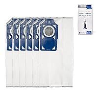 Genuine Riccar R30D HEPA Filter Vacuum Cleaner Bags, Charcoal-Infused Tandem Air Blue, Six Bags Included, RNHC-6