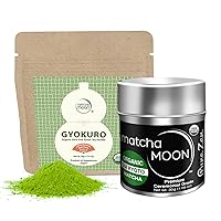 Matcha Moon Gyokuro Organic Ceremonial+Pure Zen Green Tea Powder
