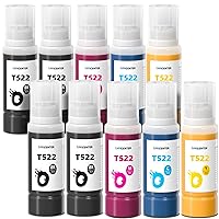 T522 522 Ink Refill Bottles for Ecotank ET-2720 ET-2803 ET-2800 ET-4700 ET-4800 ET-4810 ET-2400 ET-2840 Printer (4BK 2C 2M 2Y)