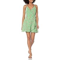 Speechless Women's Sleeveless Fit and Flare Wrap Dress
