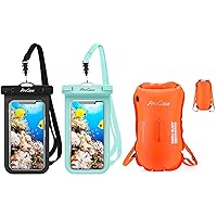 Universal Waterproof Case Phone Dry Bag Bundle with 35L Swimming Bubble Safety Float Waterproof Dry Bag