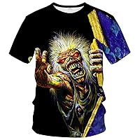 Funny Skull T Shirt Novelty Band Theme Tee Shirt
