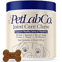 Joint Care Chews - High Levels of Glucosamine for Dogs, Green Lipped Mussels, and Omega 3 - Dog Hip and Joint Supplement to Actively Support Mobility - Salmon