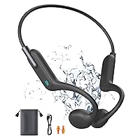 Bone Conduction Headphones, Wireless Bluetooth 5.3 Swimming IPX8 Professional Waterproof Headset, Built-in 32GB Memory Large Capacity Battery with Microphone Suitable for for Running, Cycling, Drving.
