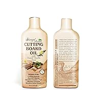 STRAGA Cutting Board Oil (8oz)| Enriched with French Vanilla & Vitamin E| Food Grade Mineral Oil |Butcher Block Oil & Conditioner| Best for Wood & Bamboo Restoring, Conditioning & Sealing
