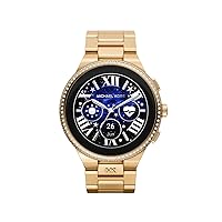 Michael Kors Men's or Women's Gen 6 44mm Touchscreen Smart Watch with Alexa Built-In, Fitness Tracker, Sleep Tracker, GPS, Music Control, Smartphone Notifications (Model: MKT5144V)