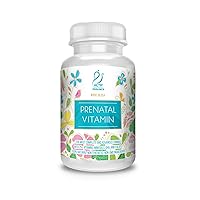 ACTIF Organic Prenatal Vitamin with 25+ Organic Vitamins, 100% Natural, DHA, EPA, Omega 3, and Organic Herbal Blend - Non-GMO, 90 Count
