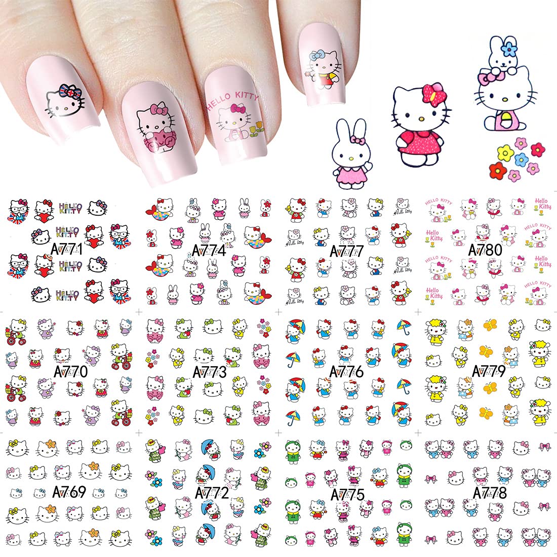 Mango tân trang cho bộ móng tay của bạn với những chiếc sticker hình Hello Kitty dễ thương! Cùng đón chào mùa Giáng Sinh sưởi ấm và tận hưởng không khí đầy lễ hội cùng mẫu nail sticker Kawaii đến từ nhãn hiệu SANTA. Hãy xem qua bộ sưu tập này và chọn cho mình một chiếc sticker ưng ý nhất nhé!