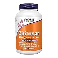 NOW Supplements, Chitosan 500 mg plus Chromium, Weight Management*, 240 Veg Capsules