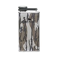 Stanley Classic Flask 8oz with Never-Lose Cap, Wide Mouth Stainless Steel Hip Flask