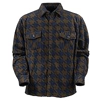 Outback Trading Men's Leo Lightweight Buttoned Warm Fleece Casual Big Shirt with Multiple Pockets