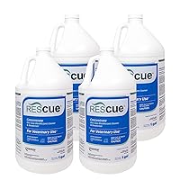 REScue One-Step Disinfectant Cleaner & Deodorizer, For Veterinary Use, Animal Shelters, Pet Foster Homes, Kennels, Litter Box, Concentrate, 1-Gallon (Pack of 4)