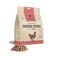 Vital Essentials Freeze Dried Raw Dog Food, Chicken Mini Nibs Entree, 25 oz