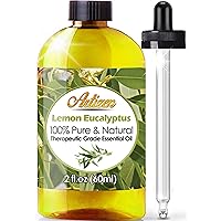 Artizen Lemon Eucalyptus Essential Oil (Pure & Natural) Therapeutic Grade - Huge 2oz Bottle - Perfect for Aromatherapy