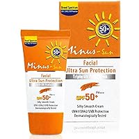 Minus Sun SPF50 PA+++ 15g Ivory Facial Ultra Sun Protection UVA1/UVA2/UVB Smooth