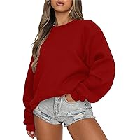 Ceboyel Women Oversized Pullover Sweatshirts Crewneck Sweater Y2K Trendy Witner Fall Hoodie Fashion Outfits Clothes 2023