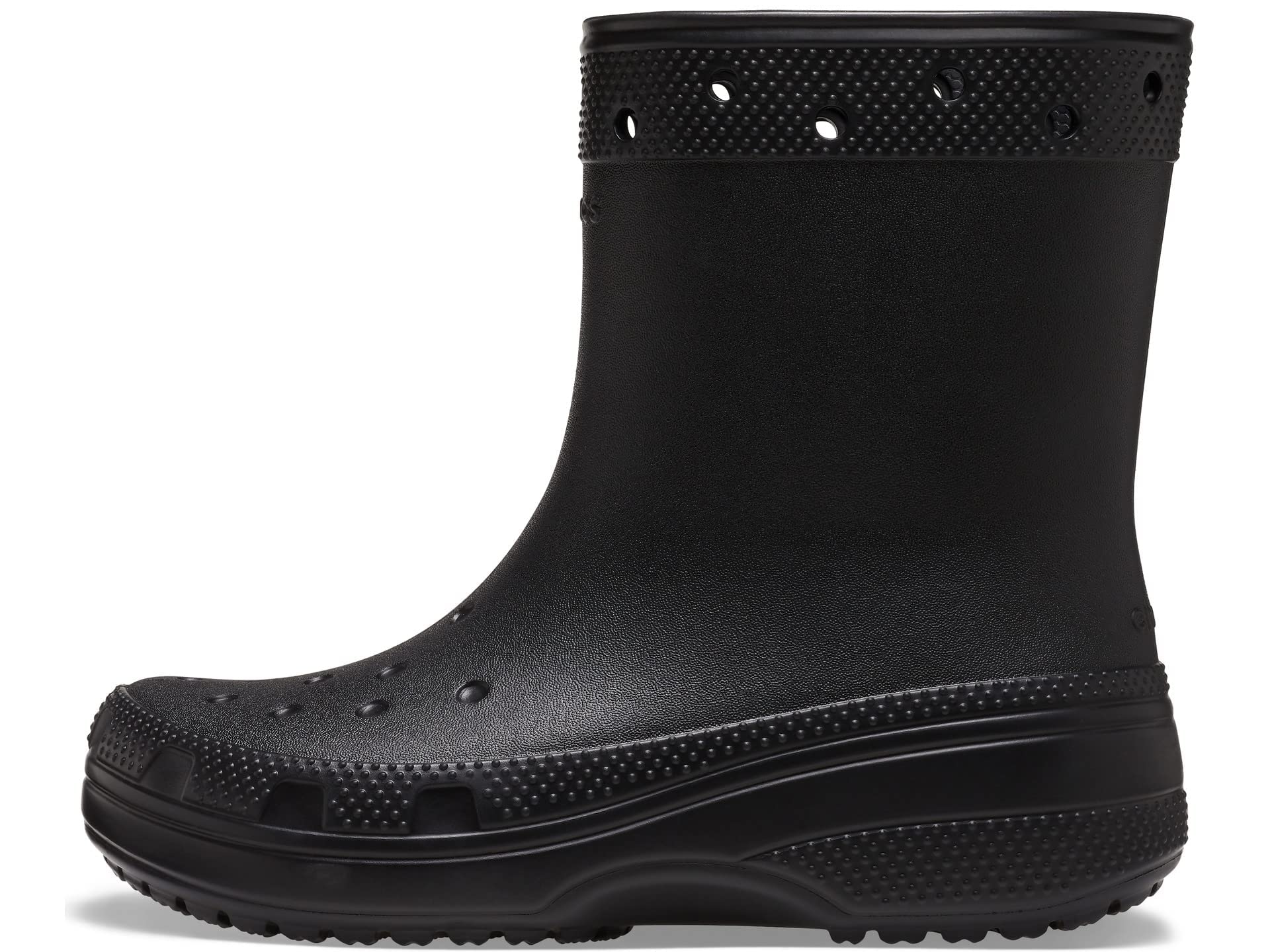 Crocs Unisex Classic Rain Boots, Black, 6 US Men