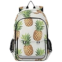 ALAZA Tropical Coconut Palm Trees Fruits Pineapples Vintage Pineapple Tropical Fruit Casual Daypacks Outdoor Backpack