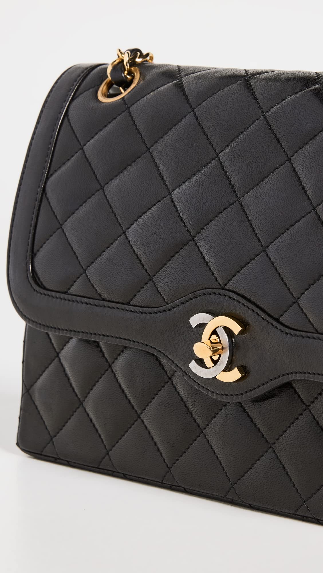 CHANEL Women's Pre-Loved Black Paris Shoulder Bag