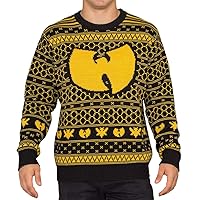 Wu Tang Clan Killer Bees Adult Black and Yellow Ugly Christmas Sweater