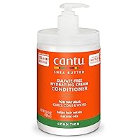 Cantu Sulfate-Free Hydrating Cream Conditioner with Shea Butter for Natural Hair, 25 fl oz