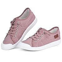 JENN ARDOR Womens Comfortable Elastic Shoes Stylish Canvas Fashion Sneakers Cute Lightweight Slip On Shoes Casual Flats for Walking
