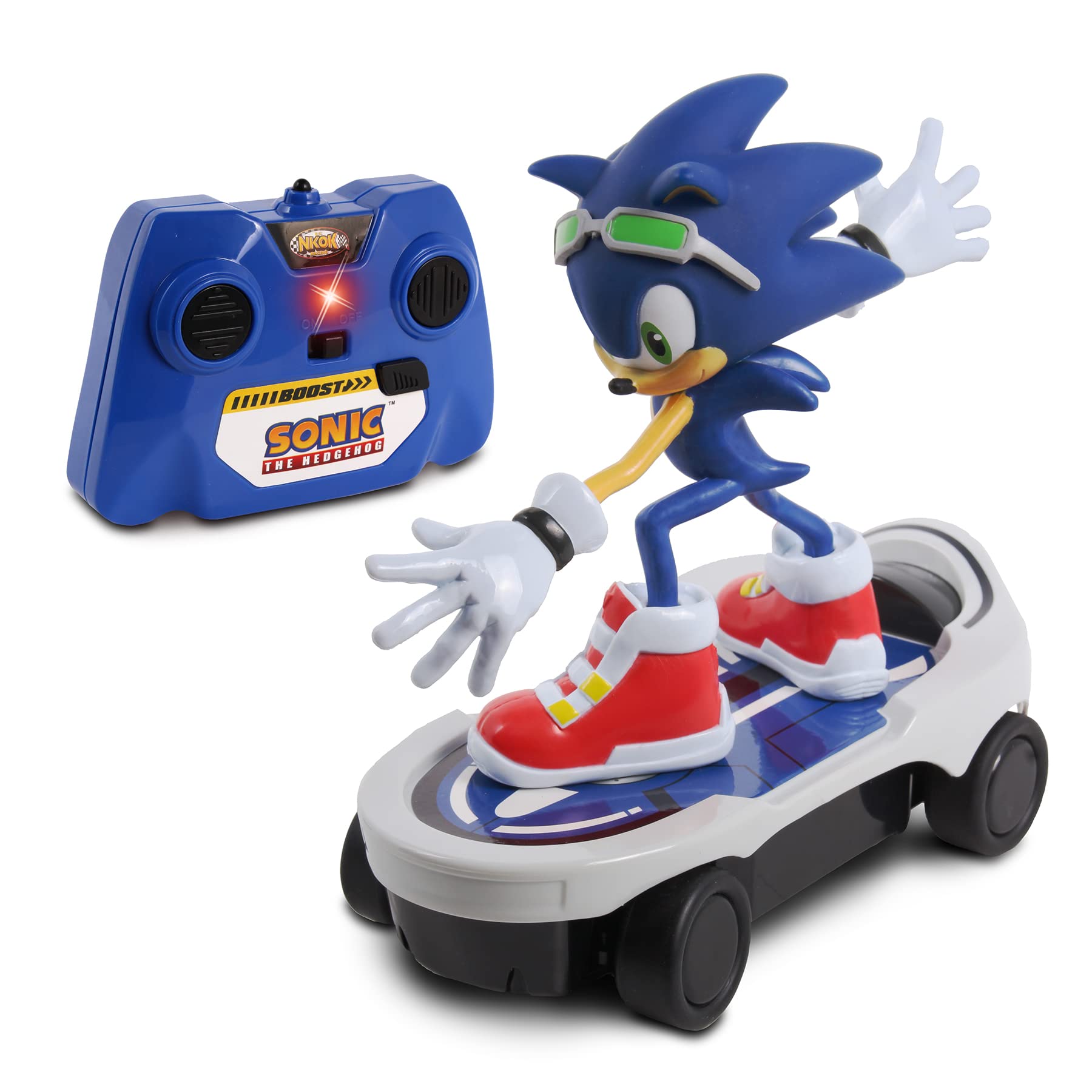 NKOK Sonic NKOK Free Rider R/C, Turbo Boost Feature: Goes from Fast to Super-Fast, Allows Children to Pretend to Drive and Have Fun at The Same Time, for Ages 6 and up