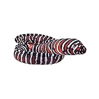 Wild Republic Living Ocean Zebra Moray EEL, Stuffed Animal, 54 Inches, Plush Toy, Fill is Spun Recycled Water Bottles