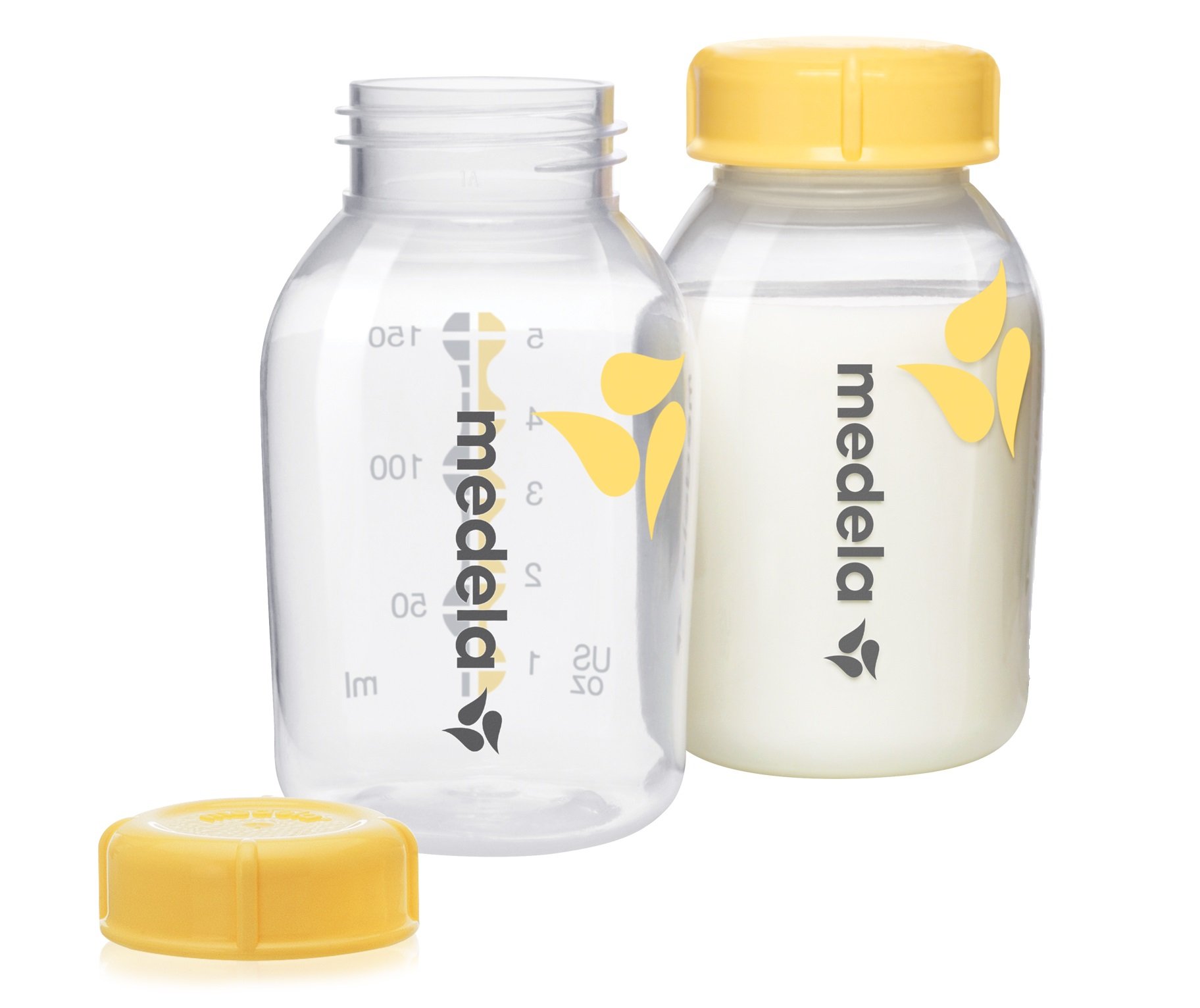 Medela Hands-Free Collection Cups, Compatible with Freestyle Flex & Breast Milk Collection and Storage Bottles, 6 Pack, 5 Ounce Breastmilk Container