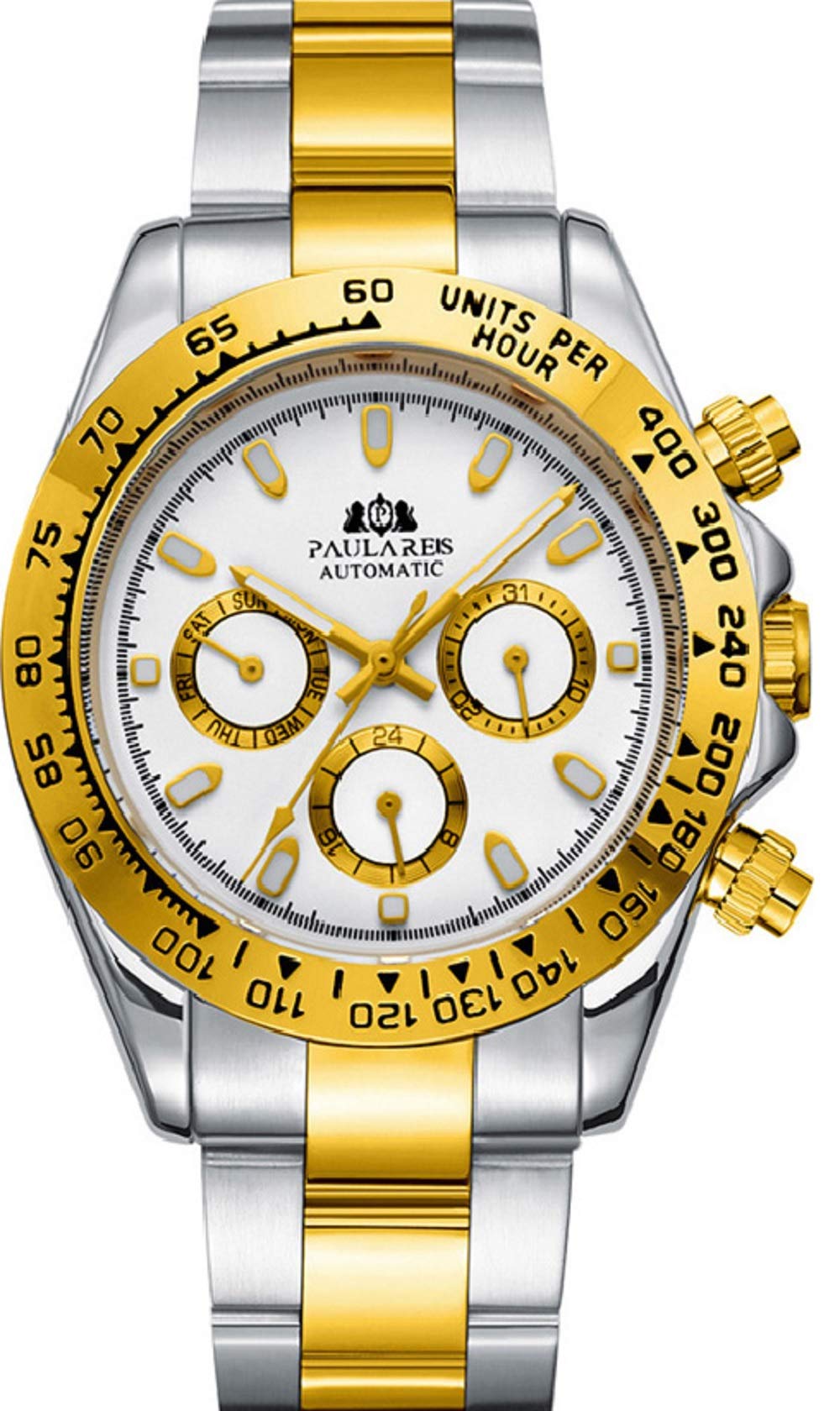 Road Warrior Paulareis Wrist Watch 30 Meter Diving Watch Mechanical Steel Stainless Case, Sapphire Glass, Automatic Men's Luxury Watch Daytona ...