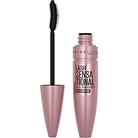 Maybelline Lash Sensational Waterproof Mascara, Lengthening and Volumizing for a Full Fan Effect,Very Black, 1 Count