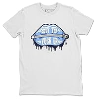 Lips Zipper Design Printed 6 UNC Sneaker Matching T-Shirt