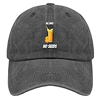Vasectomy All Juice No Seeds Hat for Men Baseball Cap Fashion Washed Dad Hat Breathable