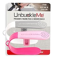 UnbuckleMe Car Seat Buckle Release Tool - Pink & Gray 2 Pack - Buy one for Each Car or Give One to a Friend