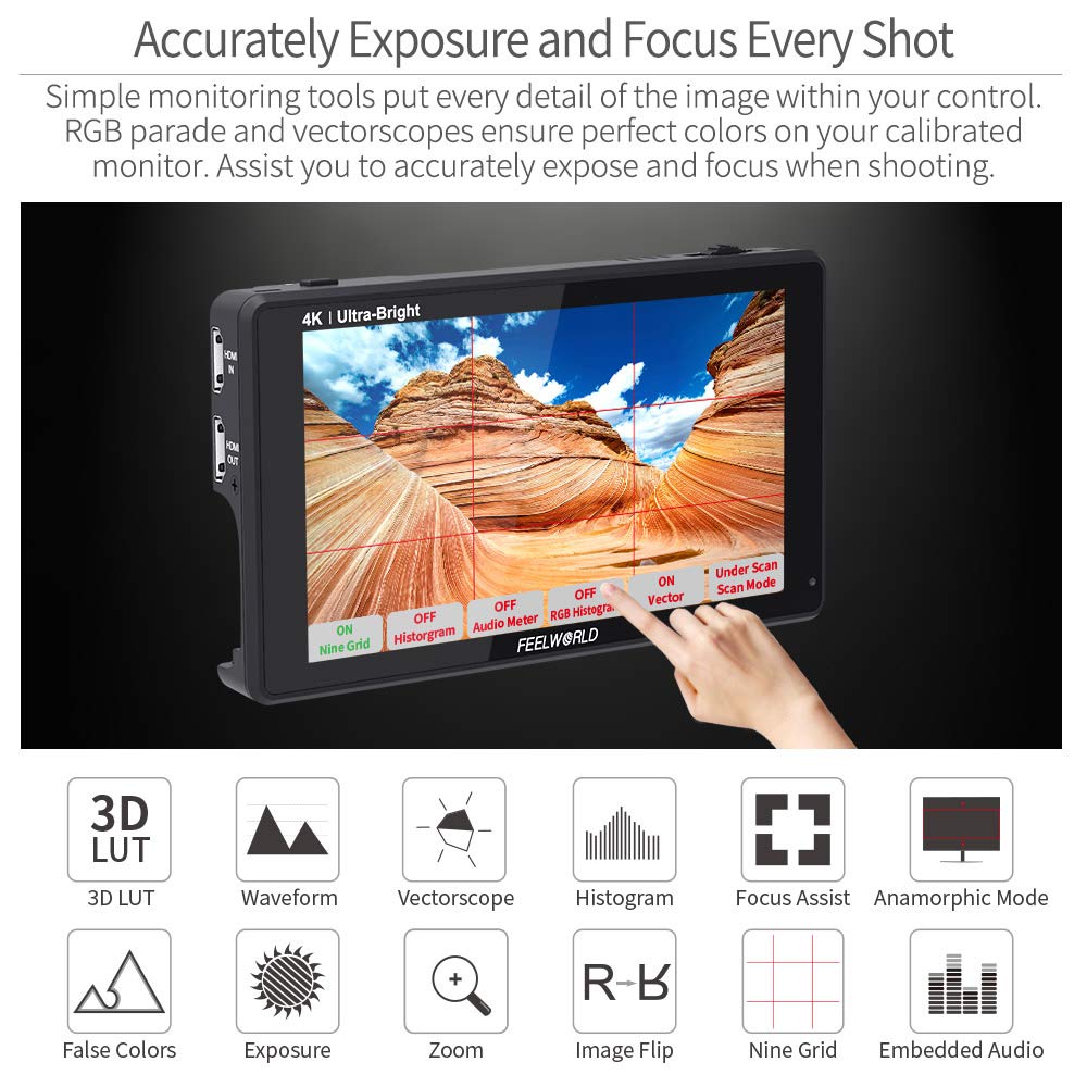 Mua Feelworld LUT6 6 Inch 2600nits HDR/3D LUT Touch Screen DSLR Camera