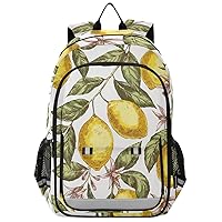 ALAZA Lemon Leaves Flower Backpacks Travel Laptop Backpack