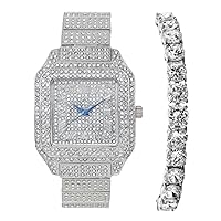 CHARLES RAYMOND Women's Luxury Crystal Diamonds Iced Out Watch, a True Testament to blinged-Out Beauty and Timeless Glamour