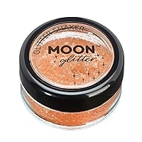 Iridescent Glitter Shakers by Moon Glitter – 100% Cosmetic Glitter for Face, Body, Nails, Hair and Lips - 5g - Orange