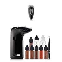 TEMPTU One Airbrush Make-up Kit for Complexion Perfection with Cordless Compressor, Fair/Light & Airpod Pro Cartridge Bundle
