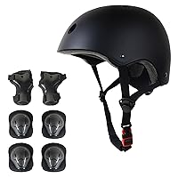 Royalbaby Kids Bike Helmet, Bike Skateboard Scooter Multiple Outdoor Sports with 6 PCs of Protective Gear, Lightweight & Adjustable Size for 3-8 Years Boys Girls from Toddlers to Youth