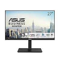 ASUS 27” 1080P Docking Monitor (VA27ECPSN) – Full HD, IPS, 75Hz, Adaptive-Sync, Speakers, Eye Care, Low Blue Light, Flicker Free, RJ45, USB-C, DisplayPort, HDMI, Height Adjustment, VESA Wall Mountable