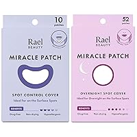 Rael Miracle Bundle - Overnight Spot Cover (24 Count), Large Spot Control Cover (10 Count)